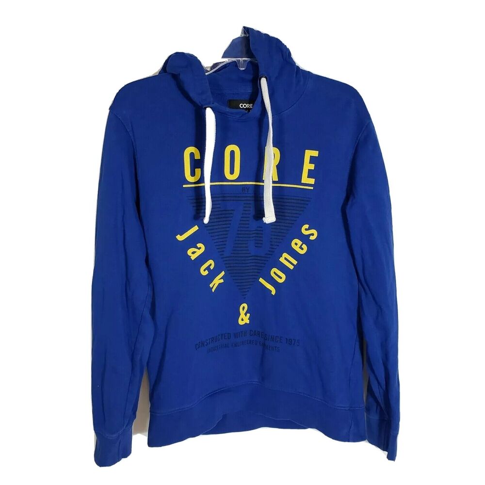 Jack & Jones Core Men's Sweatshirt Medium M Pullover Hoodie Jjco Sweat Hood Blue